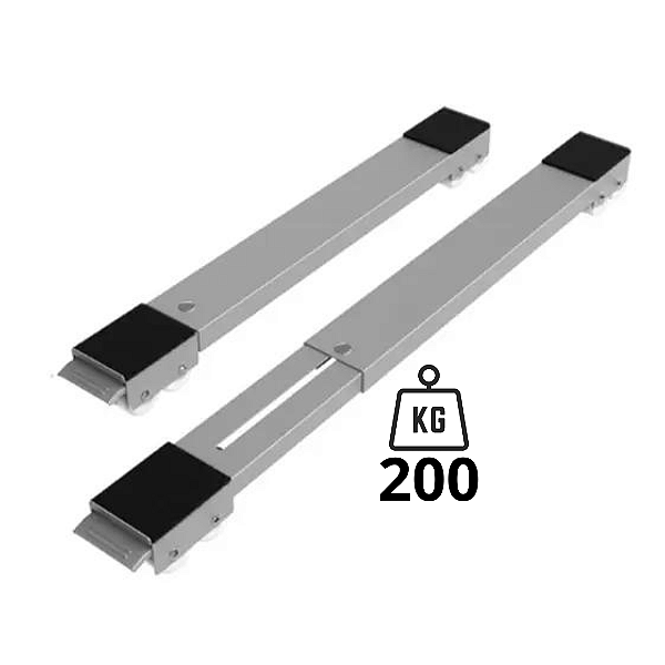 Par Suporte Multiuso Móvel C/ Rodinhas P/ Moveis Reforçado Extensor