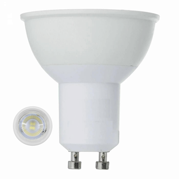 Lâmpada Led Dicroica Para Soquete Gu10 4,8w Branco Frio 6000k (Azulada) - Bivolt