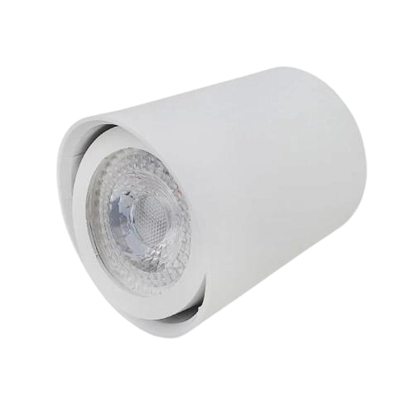 Spot Redondo Sobrepor Direcionável 6,5x7,5 - Branco