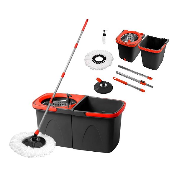 MOP GIRATORIO DUO TAM UNICO VERMELHO/ CINZA