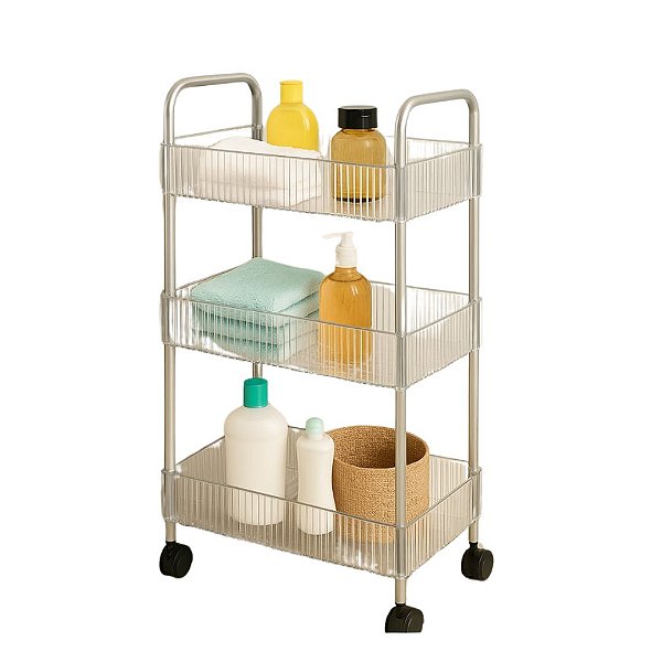 PRATELEIRA 3 ANDARES COM RODAS