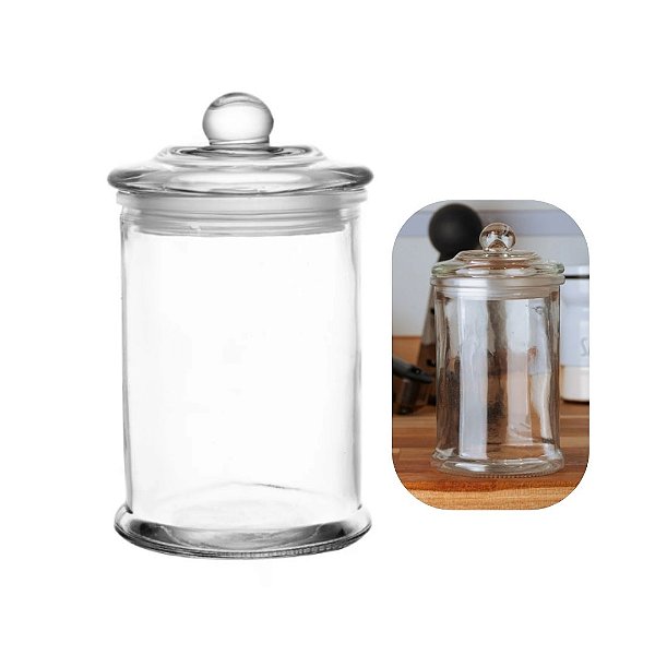 Pote em Vidro Multiuso Com Tampa Arena 300ml Lyor Premium