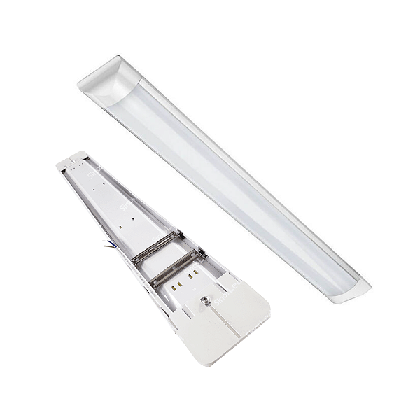 LUMINARIA LED LINEAR SOBREPOR 40W 120 METROS BRANCO FRIO 6500K BIVOLT