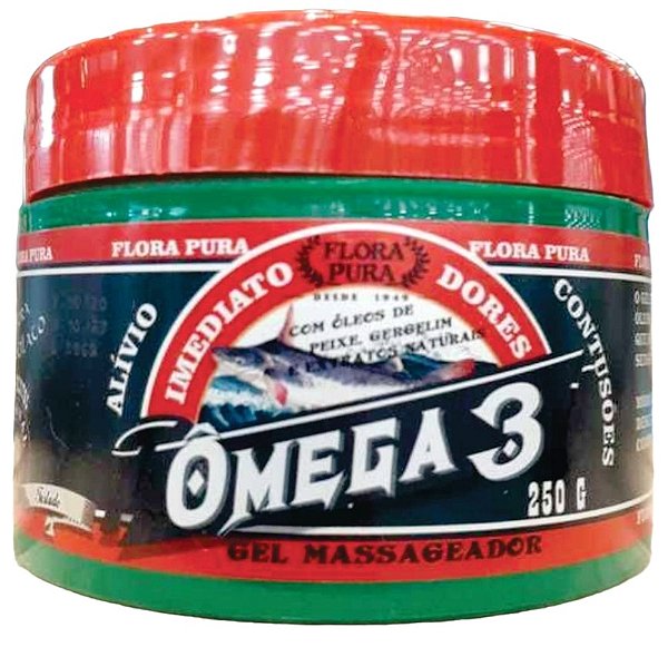 Gel de massagem Ômega 3 - 250g.