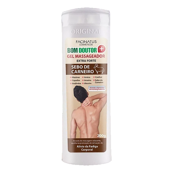 Gel Massageador Bom Doutor Sebo de Carneiro - 200g - Facinatus Cosméticos