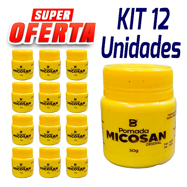 Pomada Micosan Original 50g - Cx. 12 Unidades.