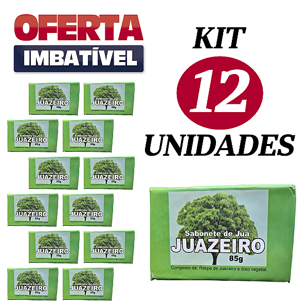 Sabonete de JUÁ - 90g - Cx 12 unidades