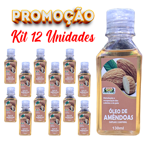 ÓLEO DE AMÊNDOAS 130ml - Viva Mais - Cx. 12 Unidades