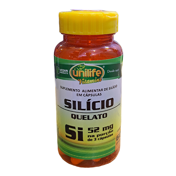 Silício Quelato 60 cápsulas - Unilife