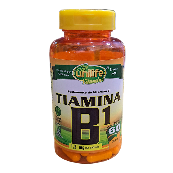 Vitamina B1 Tiamina 60 Cápsulas - Unilife