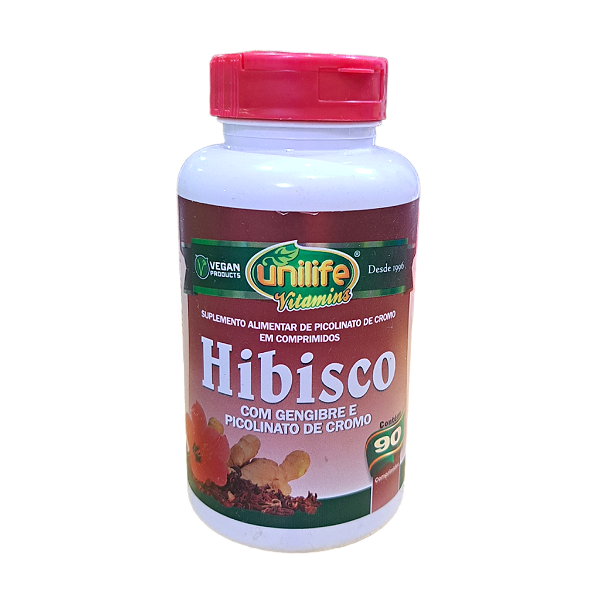 Hibisco com Gengibre Unilife 90 cápsulas