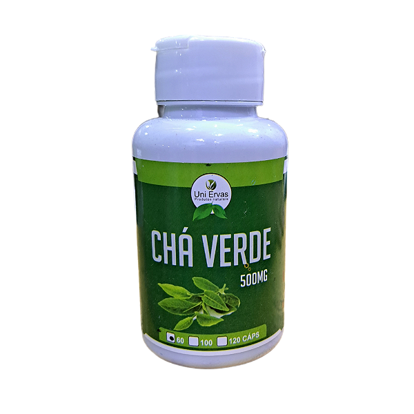 Ch Verde 60 c psulas 500mg Uni Ervas