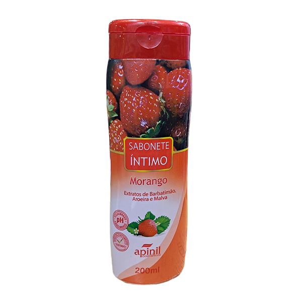 Sabonete Feminino MORANGO 210ml - Apinil Cosméticos