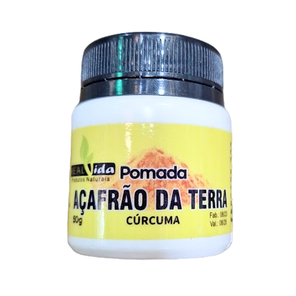 Pomada Açafrão da Terra Cúrcuma 50g - Real Vida