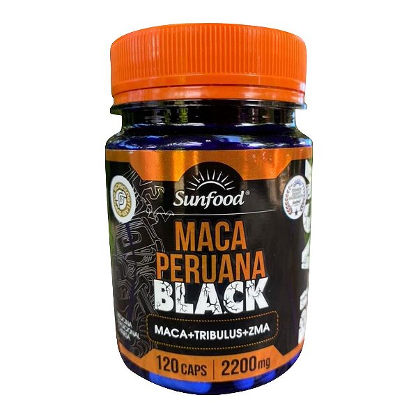 Maca Peruana Black 120 cápsulas - SUNFOOD