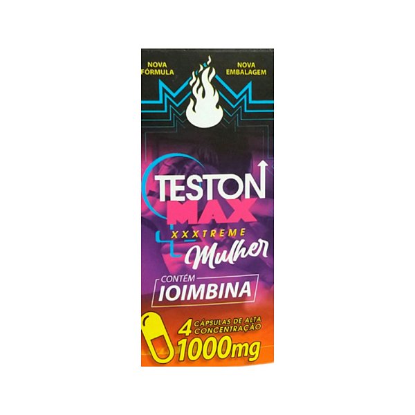 TESTON MAX MULHER 11000MG 4 CAPS - MEDICINA NATURAL