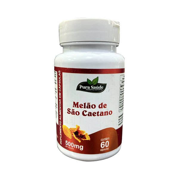 Melão de São Caetano 60 cápsulas 500mg - Pura Saúde