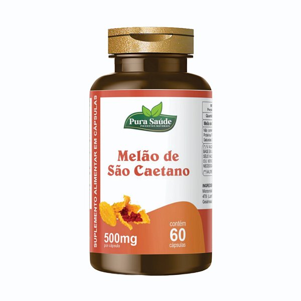 Melão de São Caetano 60 cápsulas 500mg - Pura Saúde