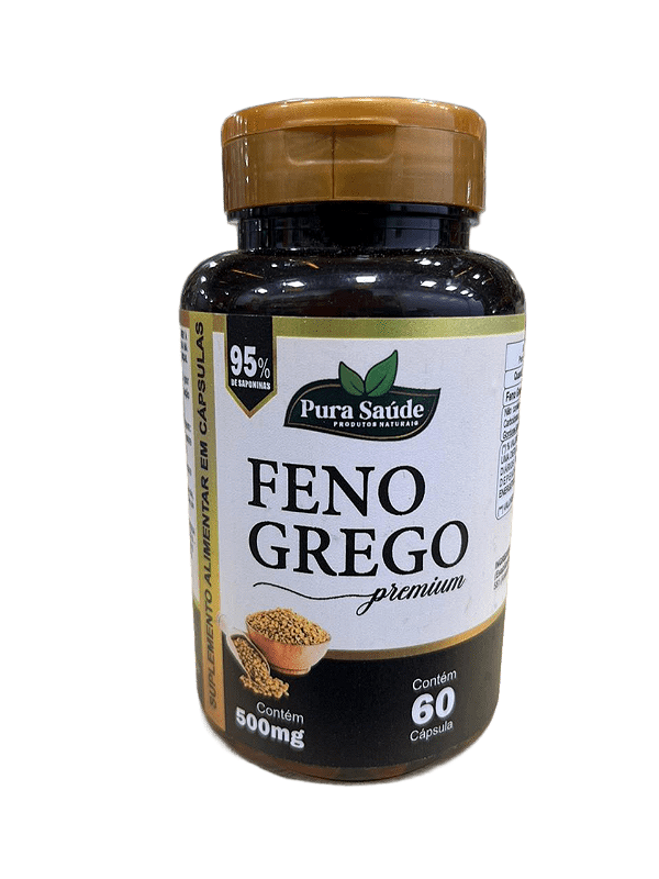 Feno Grego Premium 60 cápsulas - Pura Saúde