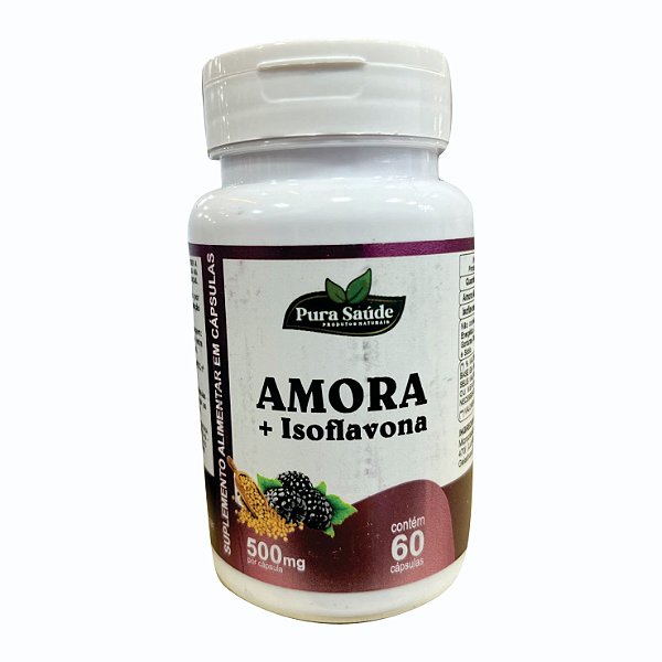 Amora + Isoflavona 60 cápsulas - Pura Saúde
