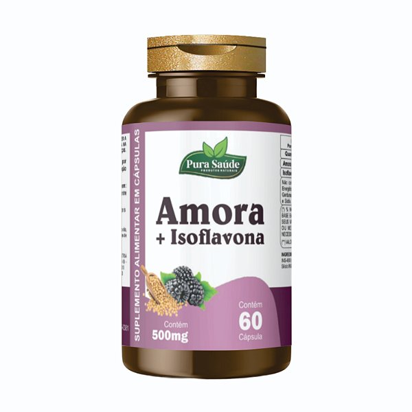 Amora + Isoflavona 60 cápsulas - Pura Saúde