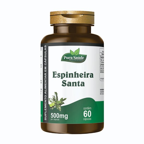 Espinheira Santa 60 cápsulas - Pura Saúde