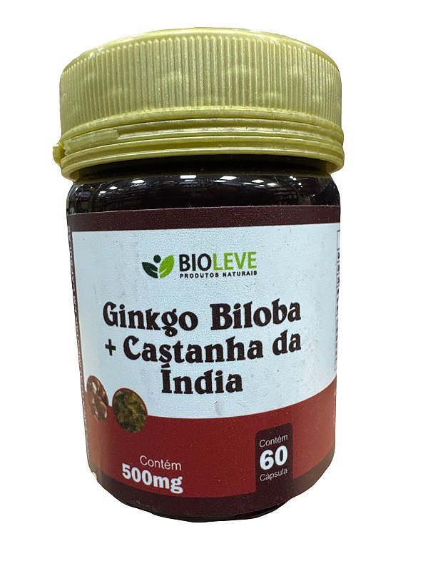 Ginkgo Biloba com Castanha da índia 60 cápsulas - Bio Leve