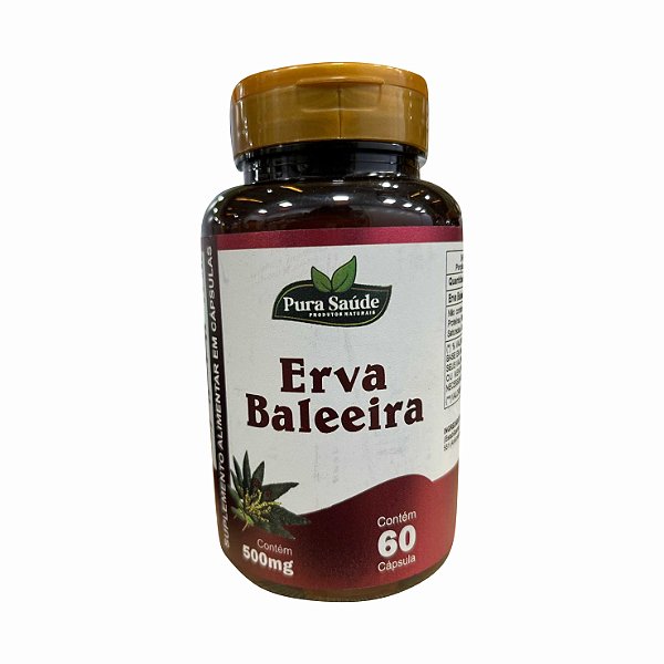 Erva Baleeira 60 cápsulas - Pura Saúde