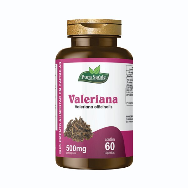 Valeriana 60 cápsulas - Pura Saúde