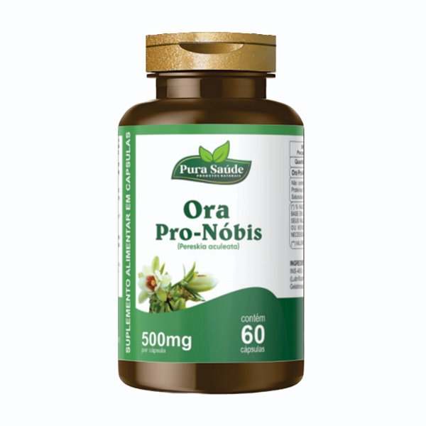 Ora Pro-Nobis 60 cápsulas - Pura Saúde