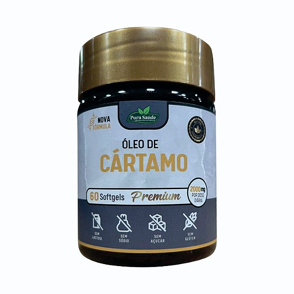 Óleo de Cártamo 60 caps. - Pura Saúde