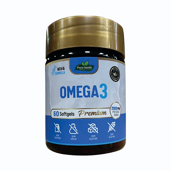 Ômega 3 60 caps. - Pura Saúde