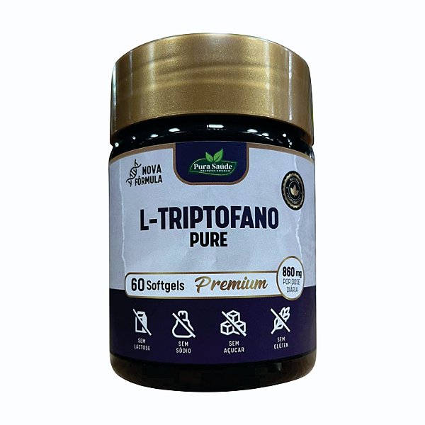 L-Triptofano 60 caps. - Pura Saúde