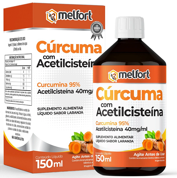 Cúrcuma + Acetilcisteína 150ml - MELFORT