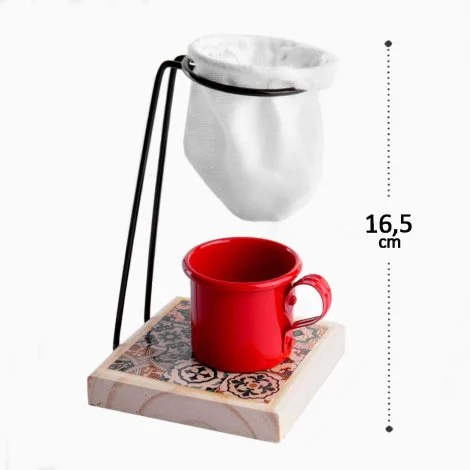 Coador de Café com Suporte e Xícara