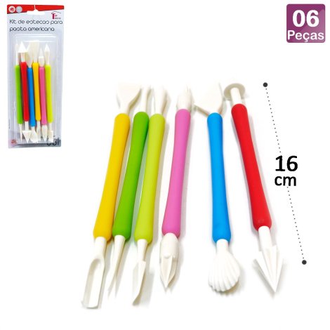 Estecas para Pasta Americana 6 Peças