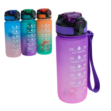 Garrafa de Plástico 600ml Degradê Adesivos Color