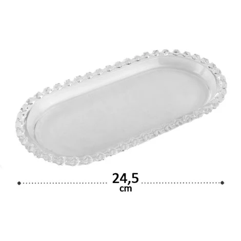 Travessa de Vidro Retangular 24,5cm Corações