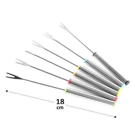 Conjunto Garfos Para Fondue 6 Peças Inox