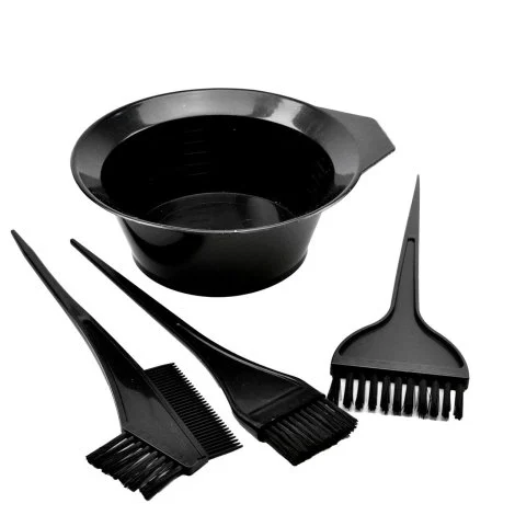 Kit Pincel e Tigela para Tintura de Cabelo 4 Peças
