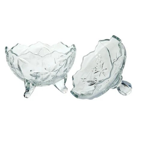 Bomboniere Potiche de Vidro 19cm Trabalhado