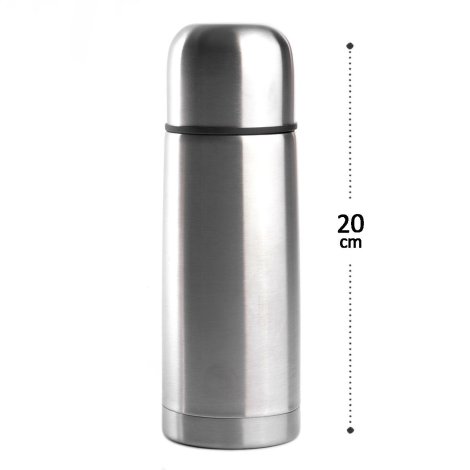 Garrafa Térmica 350ML Inox Brilhante
