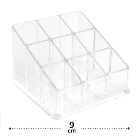 Organizador de Batons 9 Divisórias Acrílico