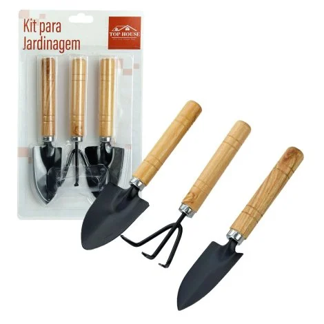 Conjunto de Ferramentas 3 Peças para Jardinagem