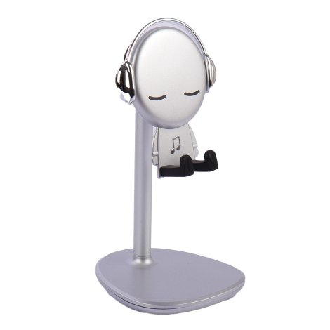Suporte para Celular de Mesa 19cm Prata