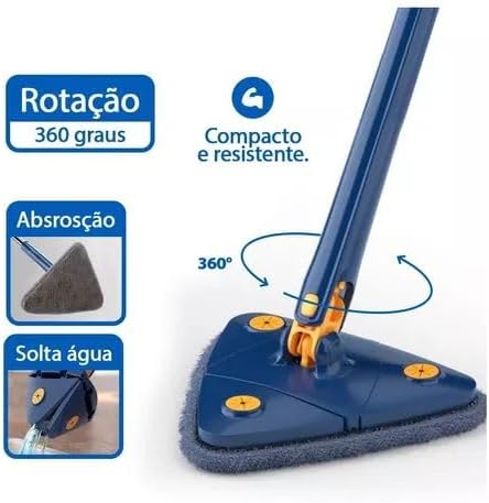 Mop Limpa e Seca 115cm Articulado Triangular Color