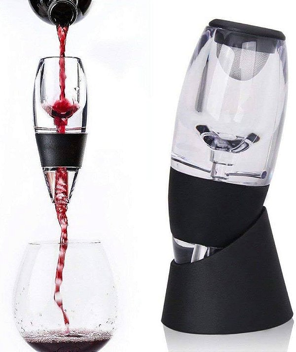 Decanter para Vinho Plástico Aerador