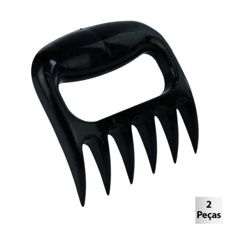 Desfiador de Carne Garra Urso 2 Peças Preto