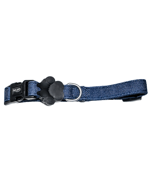 Coleira Jeans Para Cachorros
