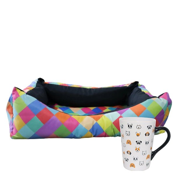 Kit Caneca e Cama Pet